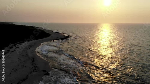 Wallpaper Mural sunset in the ocean seen with drone Torontodigital.ca