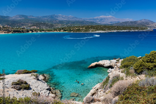Fototapeta Naklejka Na Ścianę i Meble -  Crystal clear waters of the Aegean Sea on Crete