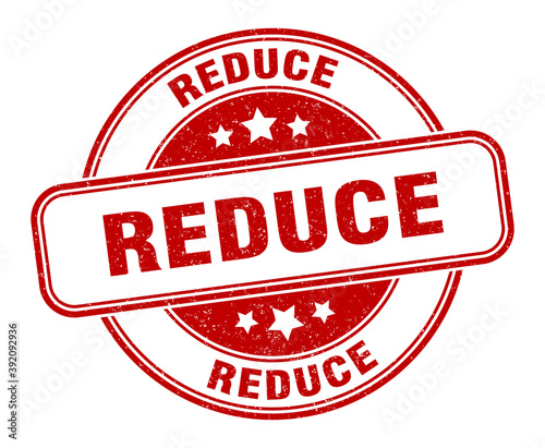 reduce stamp. reduce label. round grunge sign