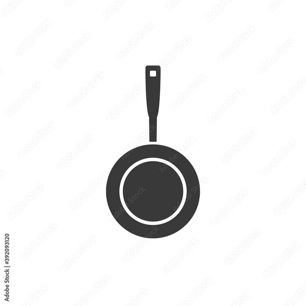 Frying pan icon in flat style. Vector Frying pan icon in flat style. Vector
