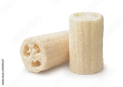 Two loofah bath scrub sponges photo