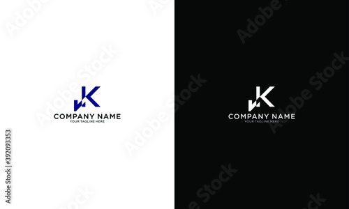 initial K Mountain logo vector logo Designs Inspiration