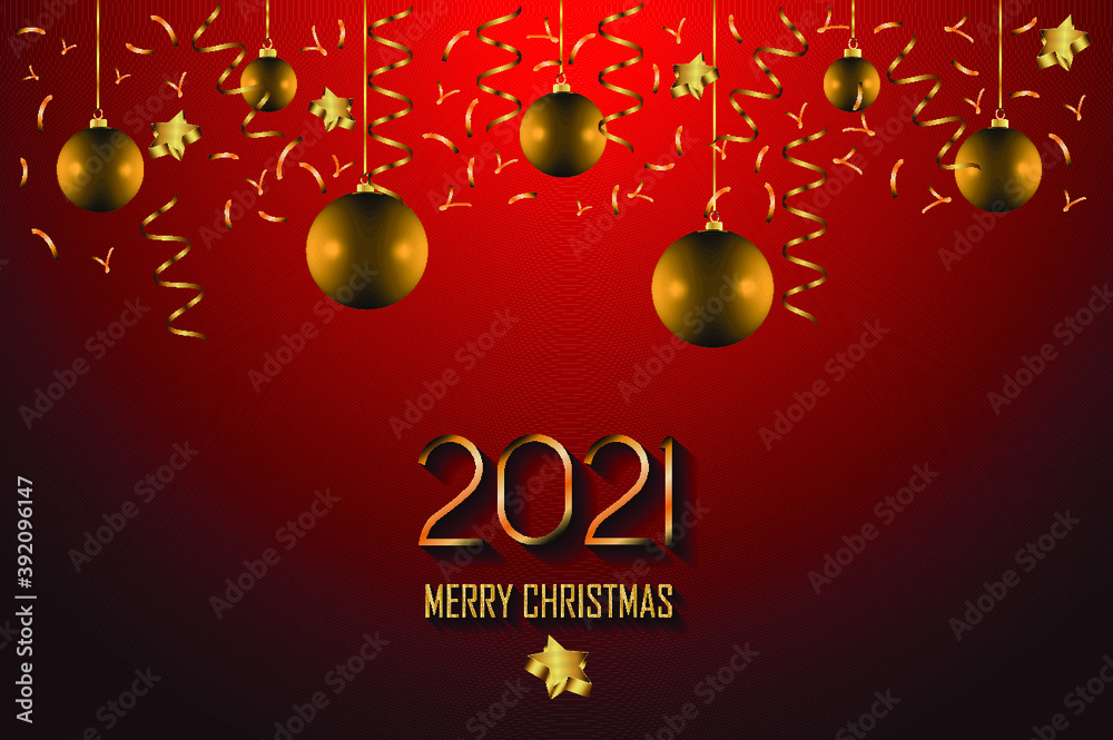 2021 Merry Christmas background for your seasonal invitations, festival posters, greetings cards. 