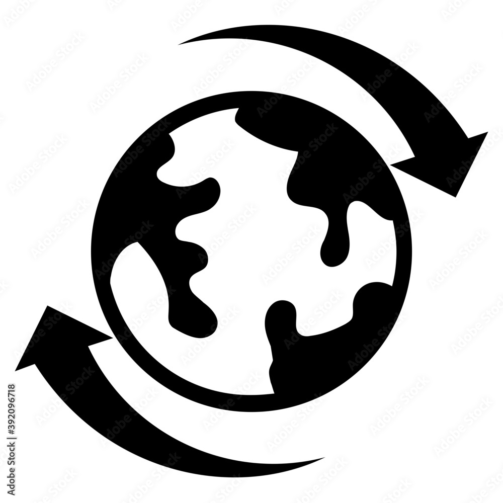 Around the world icon, glyph vector design.
Around the world icon, glyph vector design.