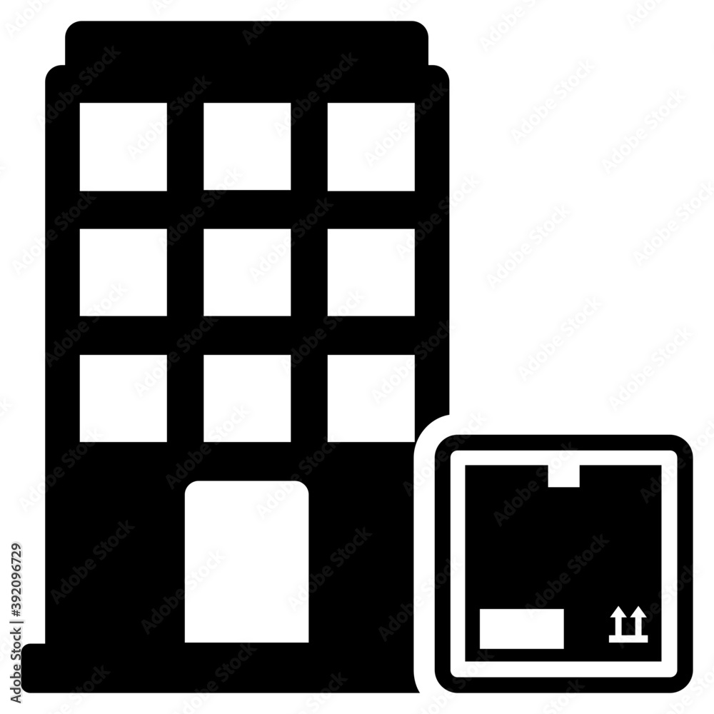 Trading company icon in solid design.
Trading company icon in solid design.