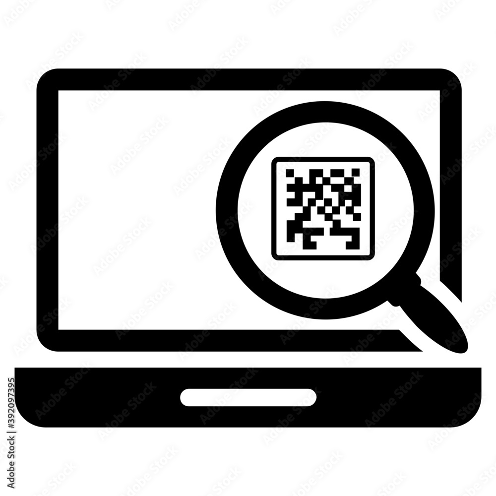 Barcode scanning solid icon design
Barcode scanning solid icon design