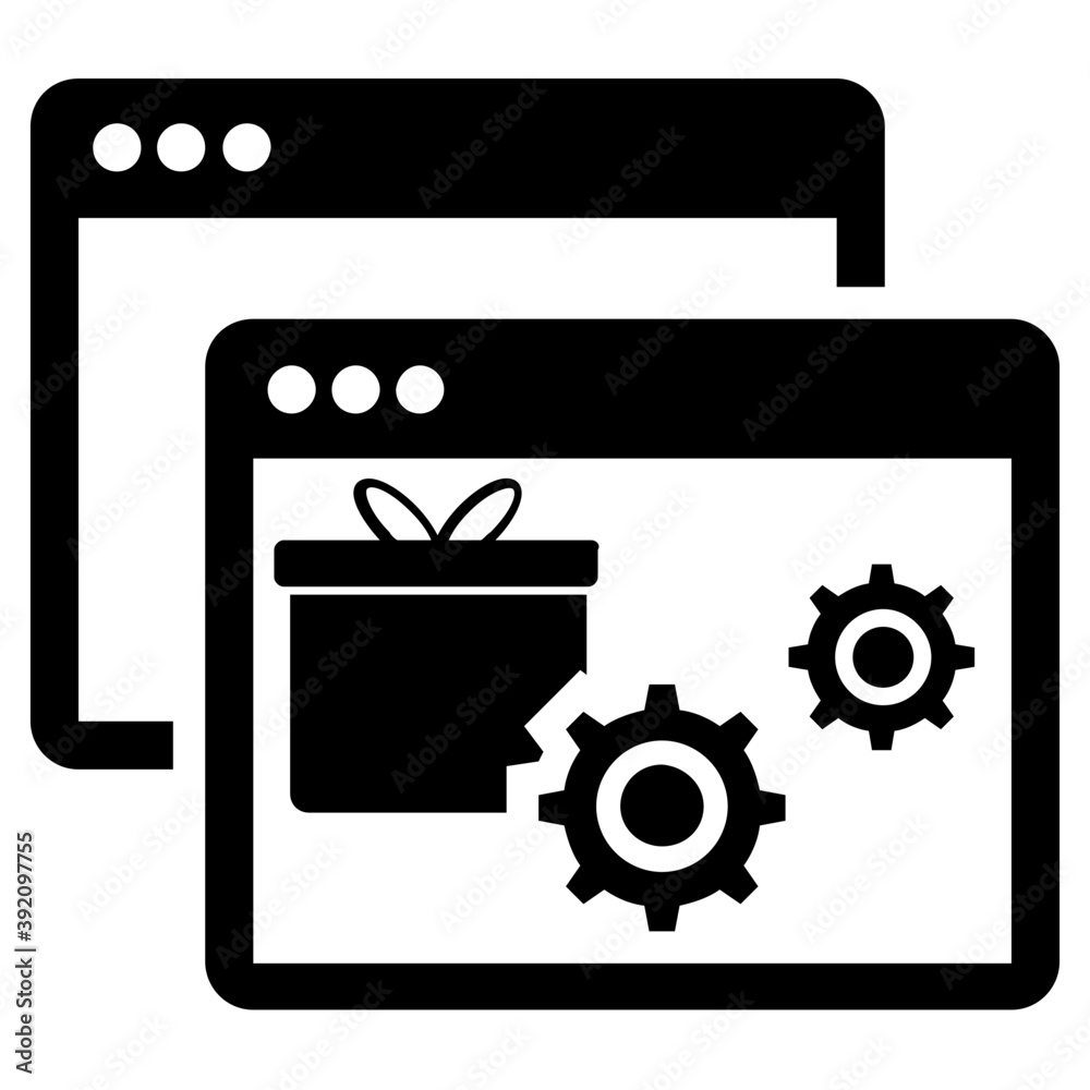 Icon of online freight management in solid design.
Icon of online freight management in solid design.