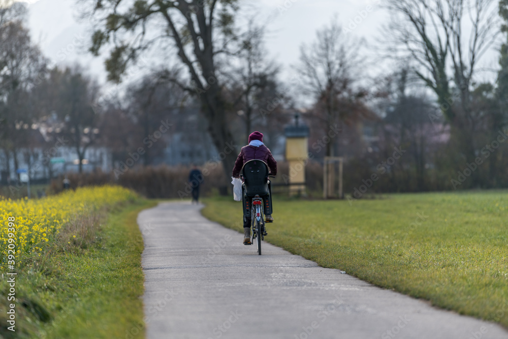 person riding a bicycle