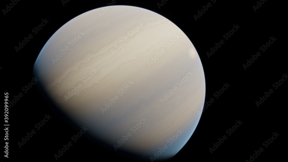 Planet with numerous prominent ring system Planet with numerous prominent ring system