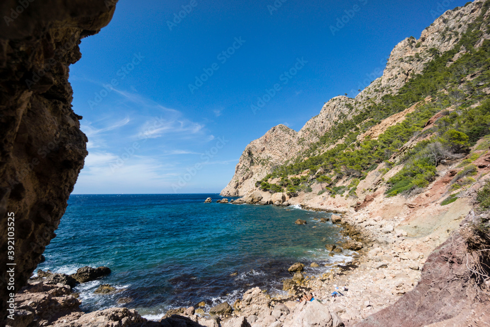 Cala Baset, Sa Trapa, Andratx, sierra de Tramuntana,  mallorca, Balearic islands, Spain, Europe