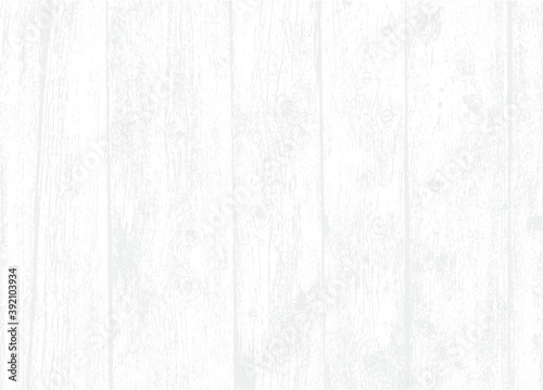Subtle white texture background of distressed wood grain. Light soft natural wooden overlay pattern. Table top or floor or wooden wall surface. Vector EPS10.	
