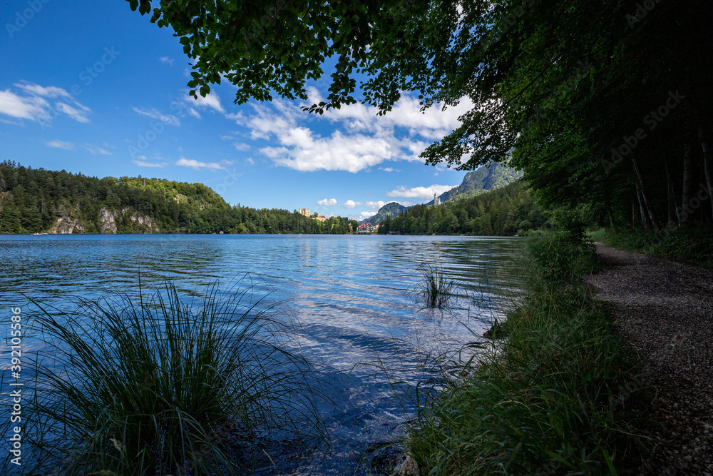 Naklejka premium Am Alpsee in Hohenschwangau