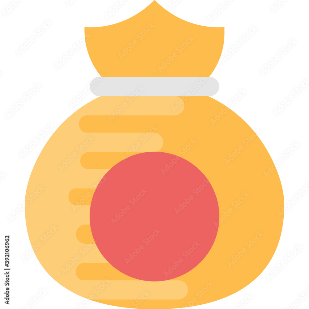 A sack considered lucky bag in chinese tradition, flat vector icon design
A sack considered lucky bag in chinese tradition, flat vector icon design