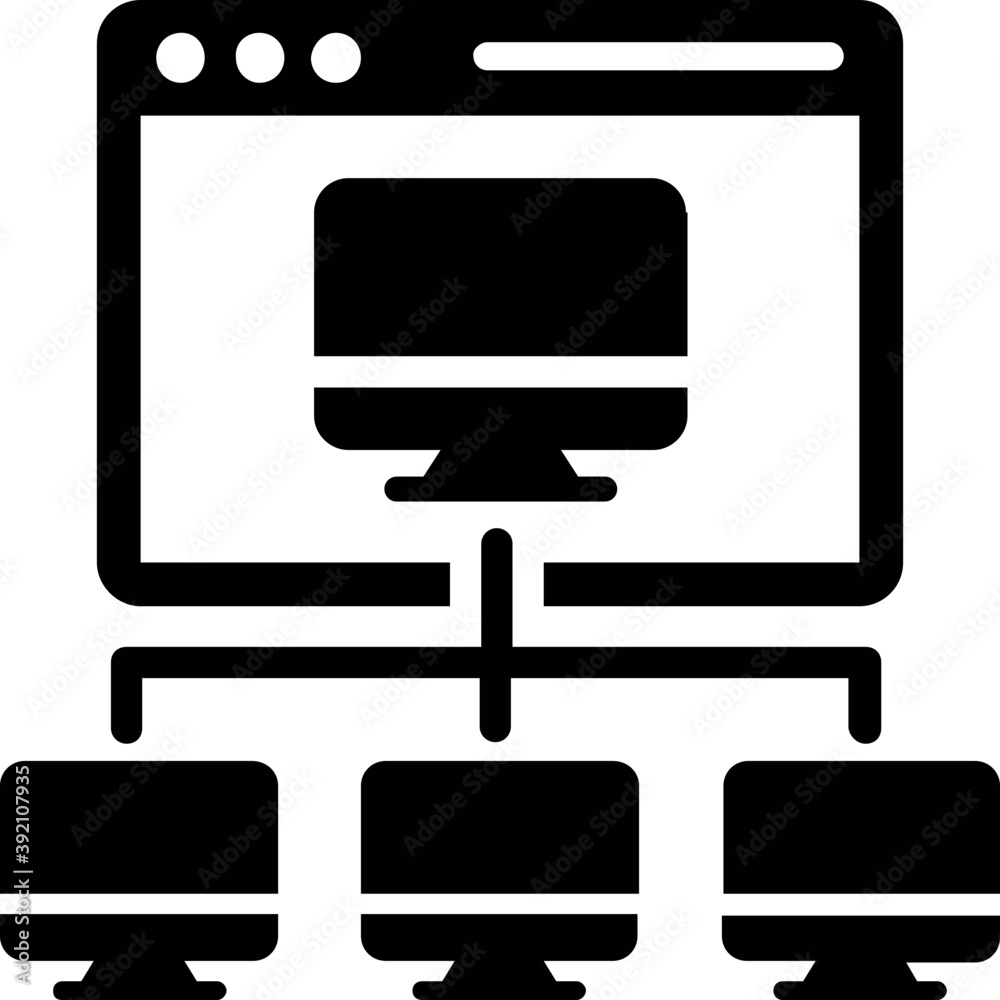Glyph design of business presentation icon.
Glyph design of business presentation icon.
