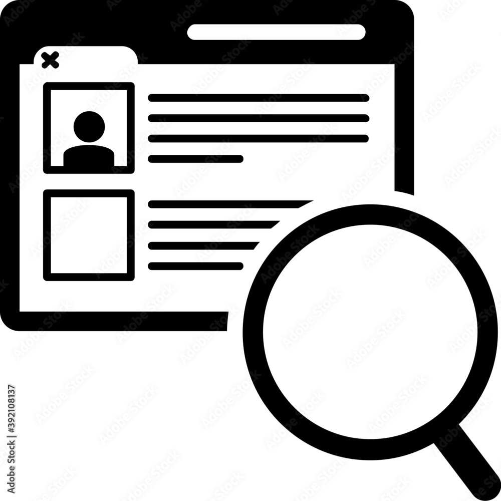 Glyph design of business presentation icon.
Glyph design of business presentation icon.