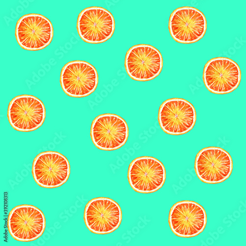 background with oranges