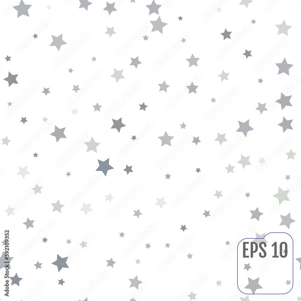 Seamless pattern with silver stars Seamless pattern with silver stars