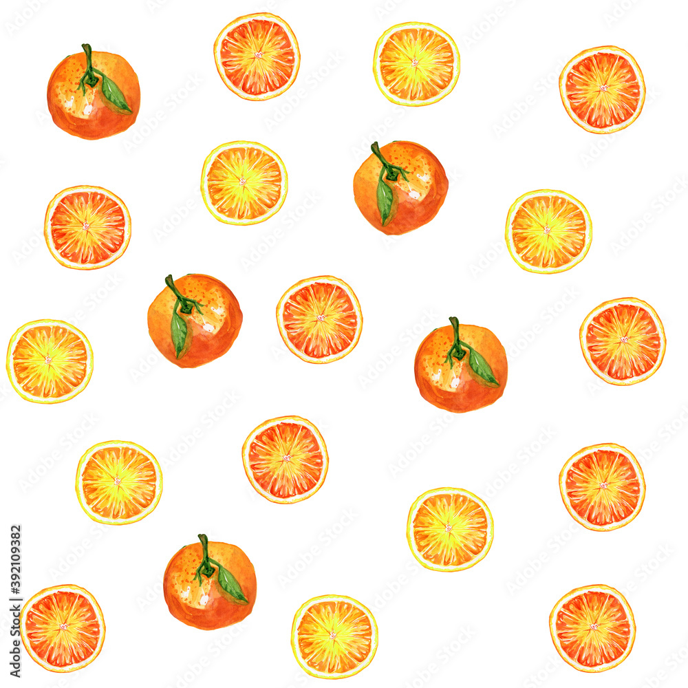 pattern with oranges pattern with oranges