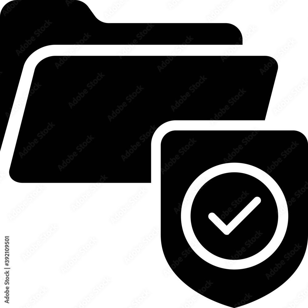 Icon of verified document in glyph design.
Icon of verified document in glyph design.