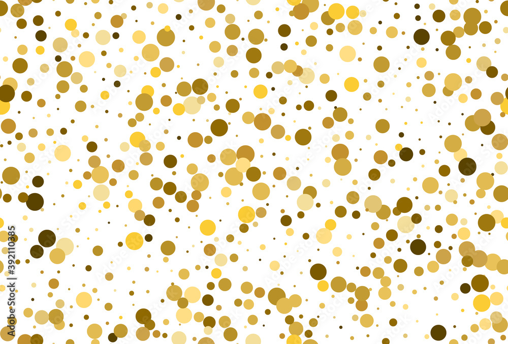 Seamless pattern with gold polka dot confetti Seamless pattern with gold polka dot confetti