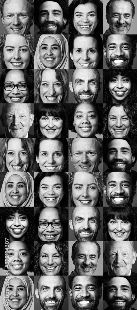 Collection of happy people faces
Collection of happy people faces
