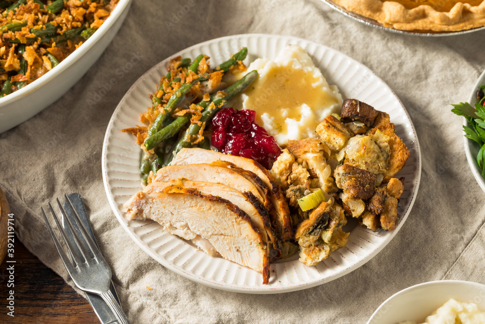 Homemade Thanksgiving Turkey Plate