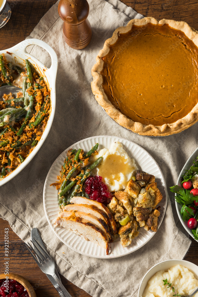 Homemade Thanksgiving Turkey Plate