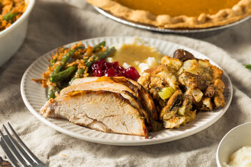 Homemade Thanksgiving Turkey Plate