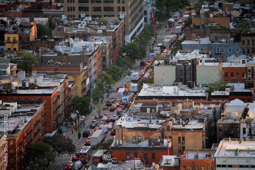 Canvas Print The traffic line in Hells Kitchen in New York City