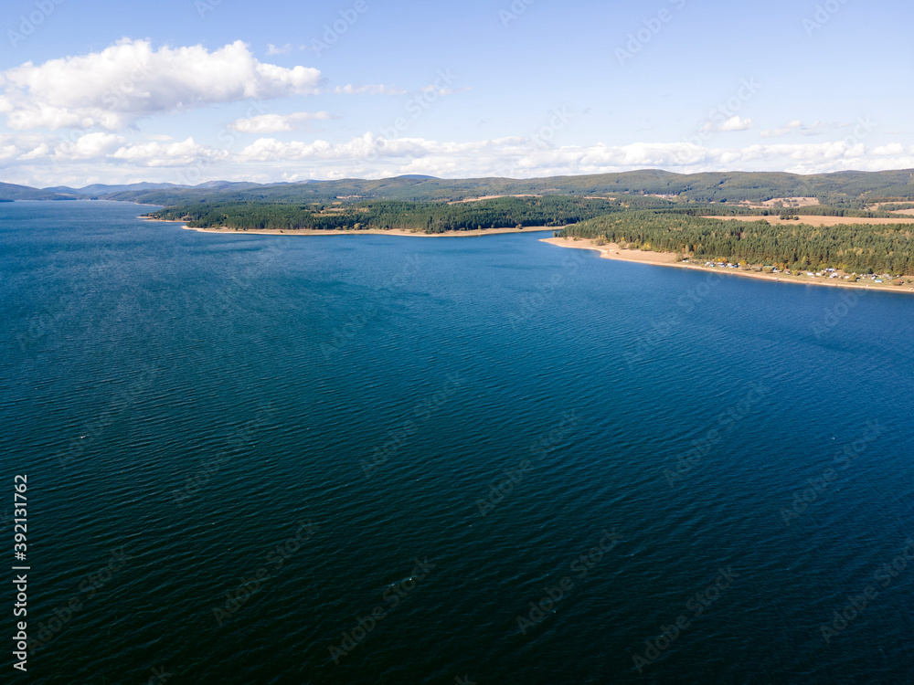 Iskar Reservoir near city of Sofia, Bulgaria