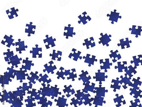 Game conundrum jigsaw puzzle dark blue parts 