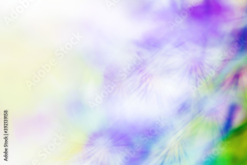 Floral purple blurred background, flowers in motion, long exposure