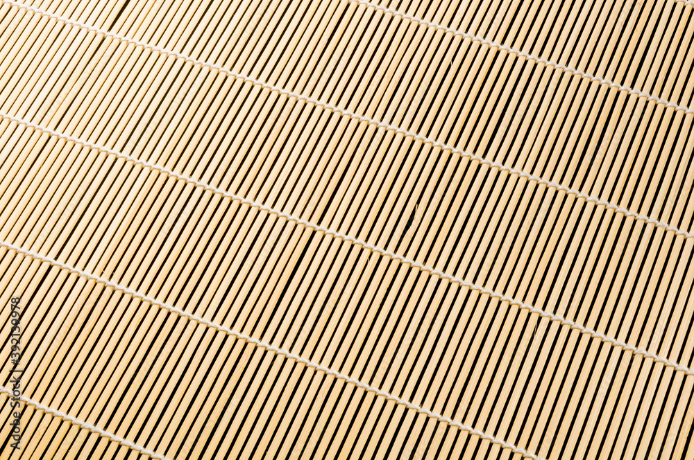 Fototapeta premium brown bamboo Mat - stand food, close-up, macro