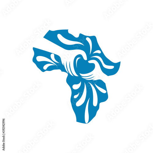 modern africa humanity social aid fund vector icon