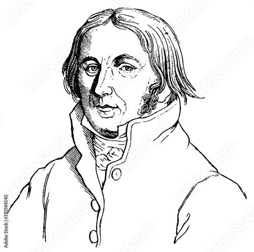 Obraz na plátně Portrait of Ernst Moritz Arndt - a German nationalist historian, writer and poet