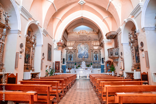 Beautiful interior of the orthodox cathedral. photo