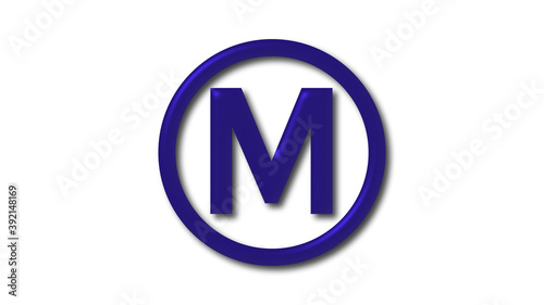 New blue dark shiny M 3d letter logo on white background, 3d letter logo Free Download New blue dark shiny M 3d letter logo on white background, 3d letter logo - GFXLoad