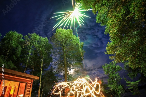 fireworks in the park