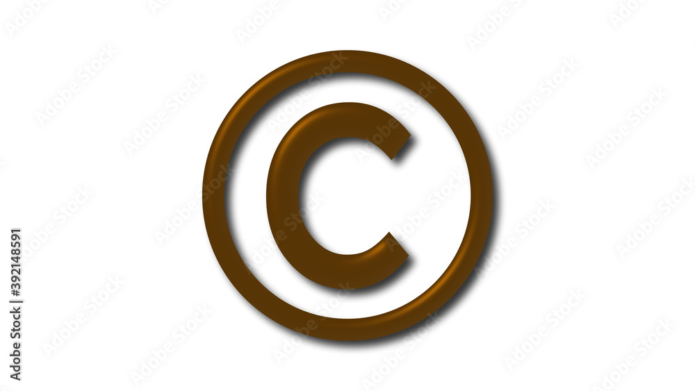 New brown dark shiny C 3d letter logo on white background, 3d letter logo New brown dark shiny C 3d letter logo on white background, 3d letter logo