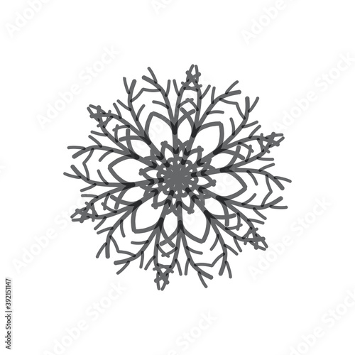 Fototapeta Naklejka Na Ścianę i Meble -  Snowflake icon design for Christmas and winter theme