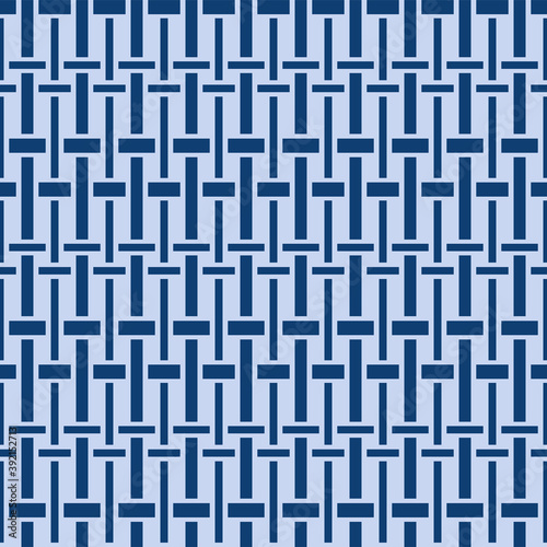 Japanese Geometric Thatch Vector Seamless Pattern