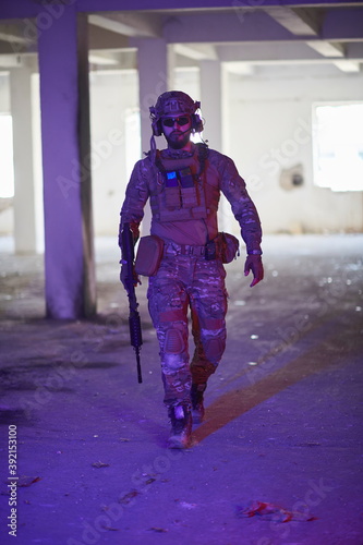 modern warfare soldier in urban environment © .shock