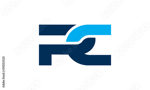 Free Download Creative Illustration Logo Design. Initial Letter R and Letter C Logo Concept. - GFXLoad