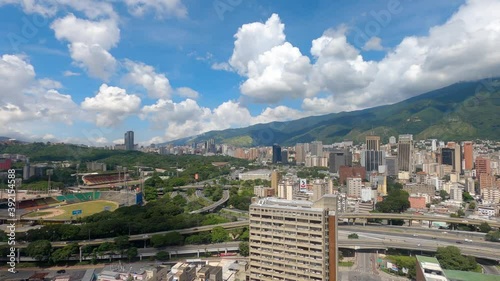 View of the center-west of the city of Caracas as seen from Colinas de Bello Monte in Venezuela photo
