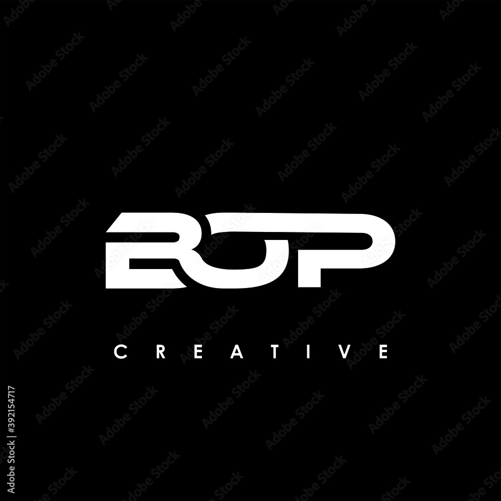 BOP Letter Initial Logo Design Template Vector Illustration BOP Letter Initial Logo Design Template Vector Illustration