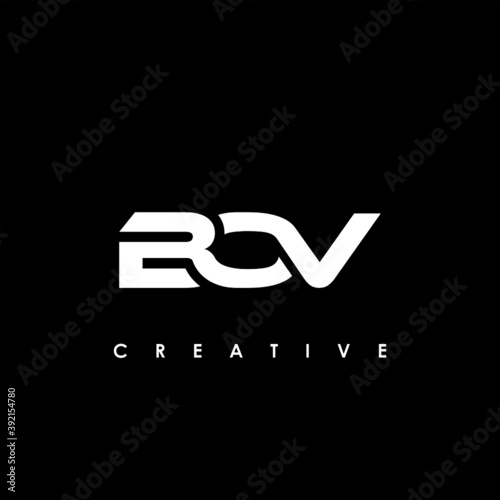 BOV Letter Initial Logo Design Template Vector Illustration photo