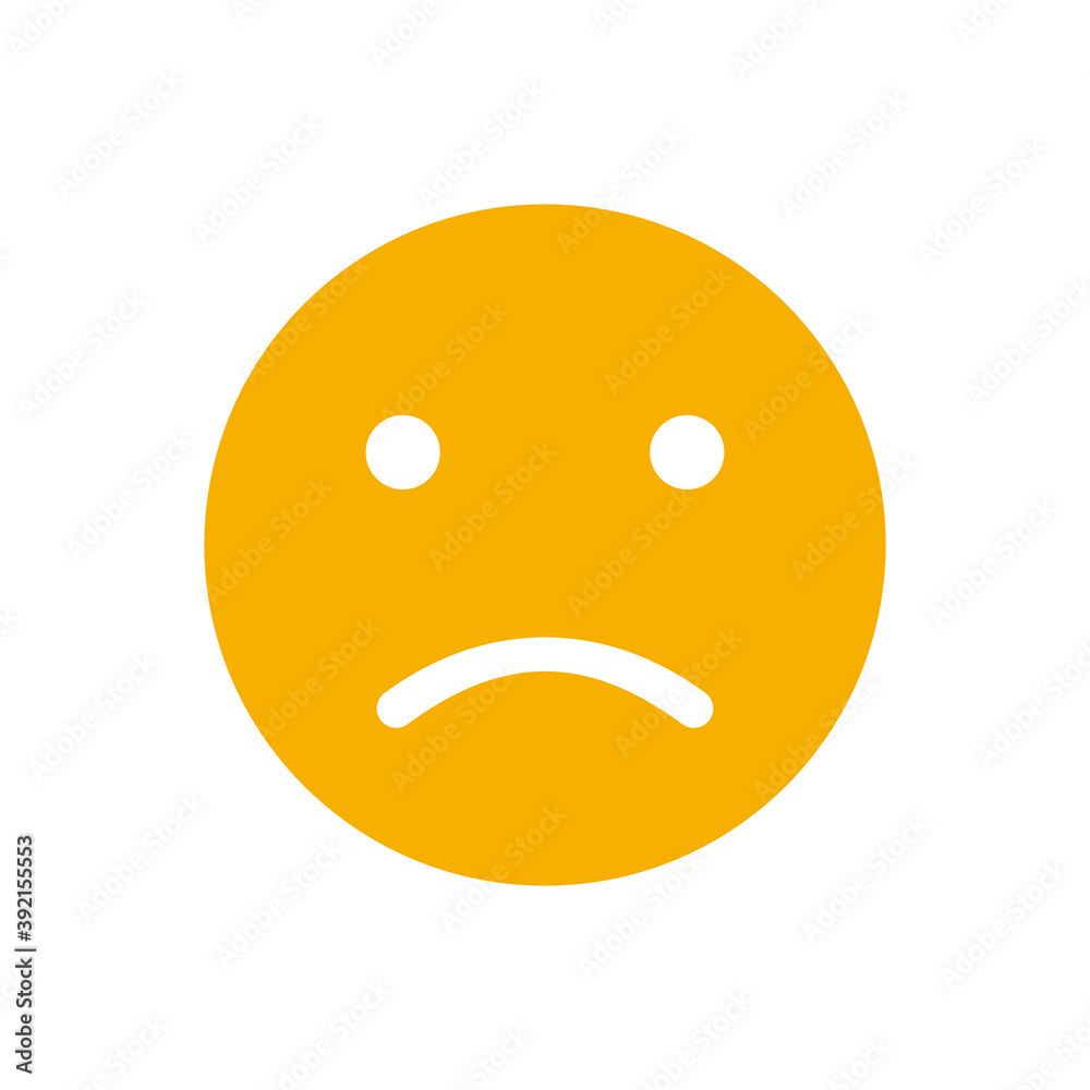 sad emoji icon vector illustration sign sad emoji icon vector illustration sign