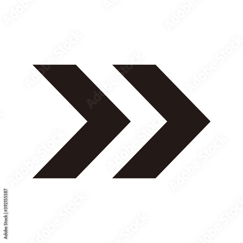 double chevron arrow icon symbol