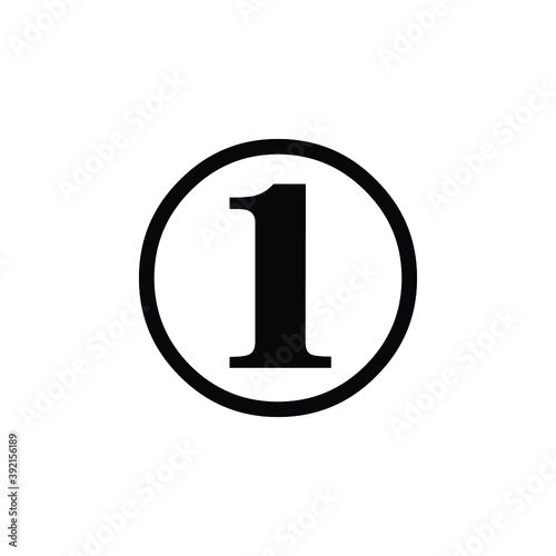 Number 1 Icon Vector