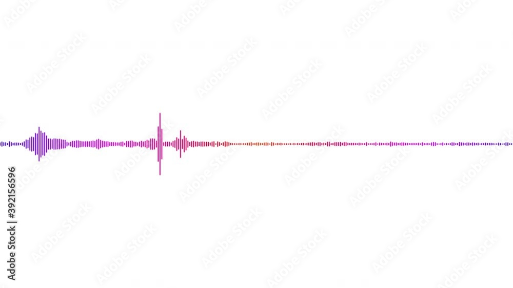 Sound wave isolated on white background. Red color digital sound wave equalizer. Audio technology wave concept and design under the concept of white emphasize simplicity. Sound wave isolated on white background. Red color digital sound wave equalizer. Audio technology wave concept and design under the concept of white emphasize simplicity.